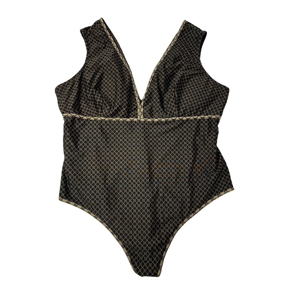 River Island Resort Women's Plus‎ Size 22 Geometric Print One-Piece Swimsuit - Picture 15 of 16
